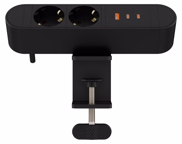 MicroConnect Presa di corrente multipla da tavolo a 2 vie Schuko 1 x USB-A 2 - Presa multipla (MC-MDPS-EU2-67W)