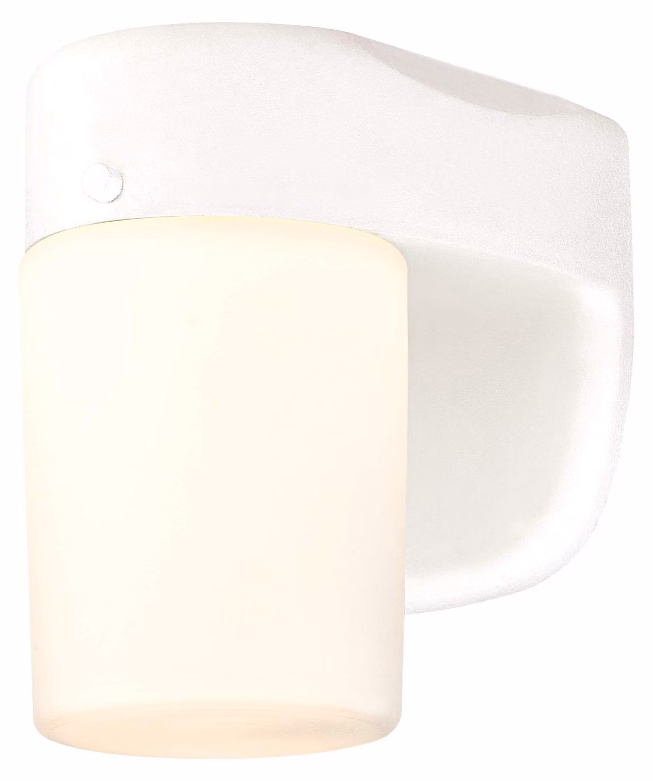 Lampada da parete esterna a LED, dimmerabile, bianca, con vetro opalino, 8W, 450 lumen