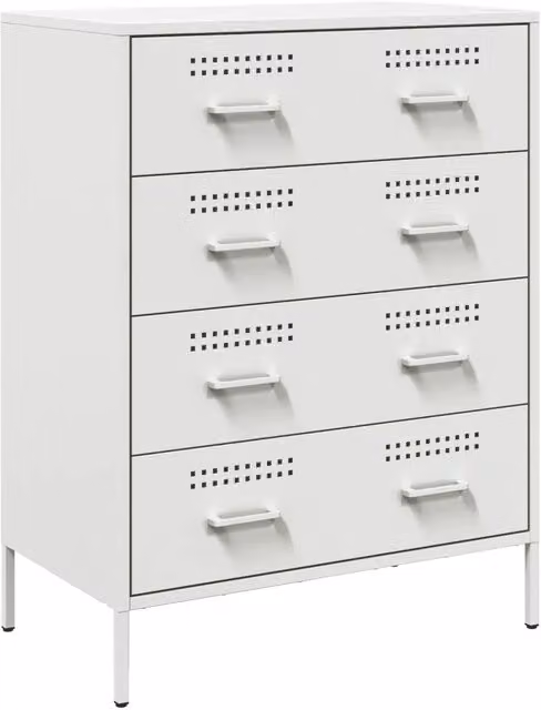 Credenza | Madia | Buffet da pranzo | Armadio da pranzo Bianca 68x39x89 cm in Acciaio