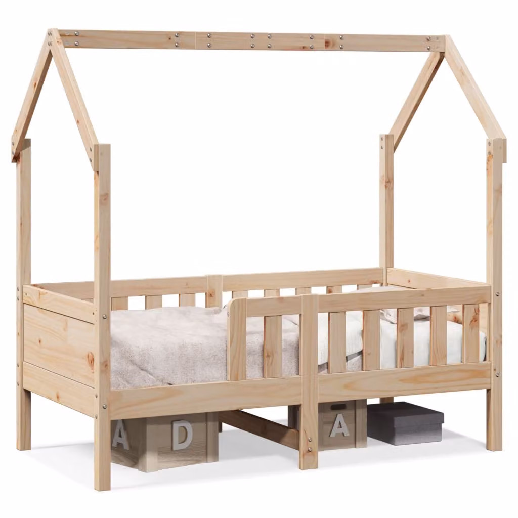 Maison Exclusive - Lettino a casetta 80x160 cm in legno massello di pino