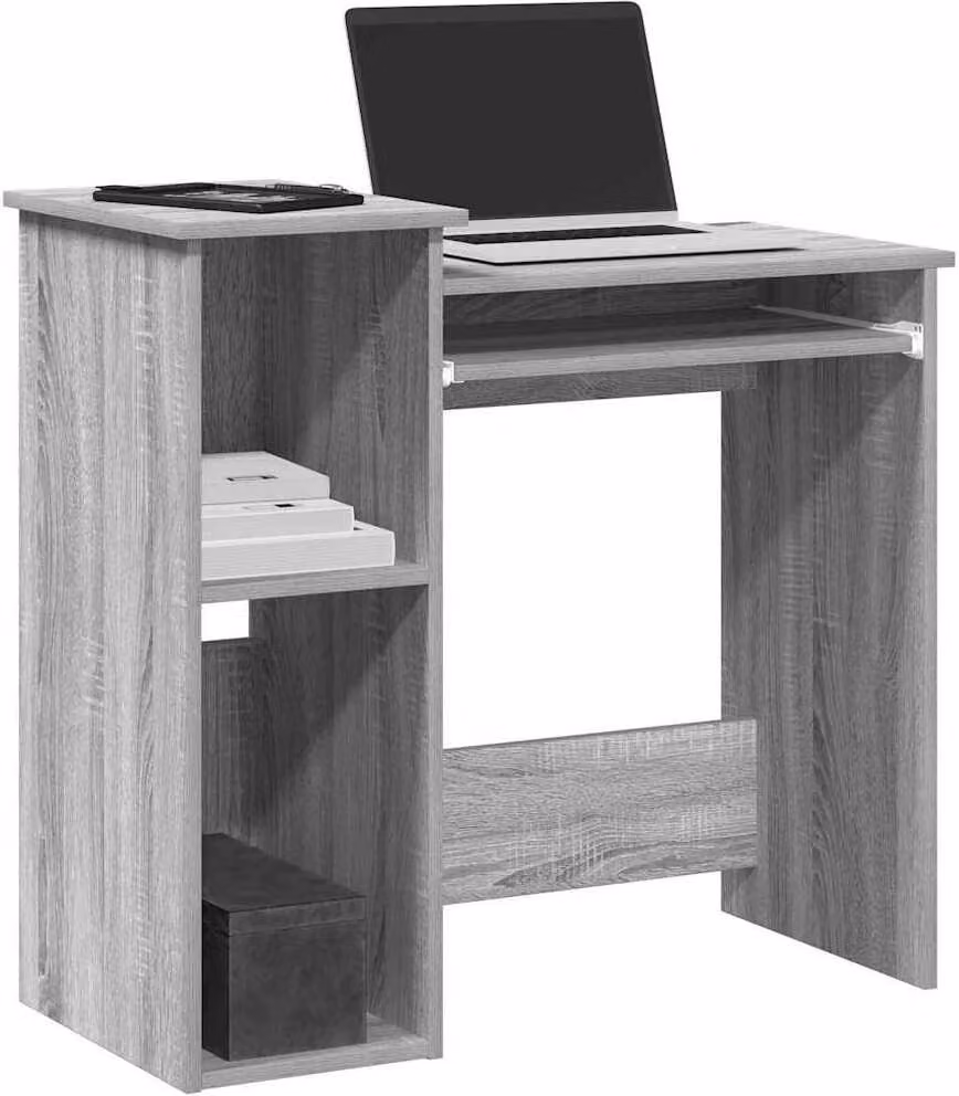 Maison Exclusive - Scrivania con scaffale Grigio Sonoma 84x40x78 cm Materiale ligneo