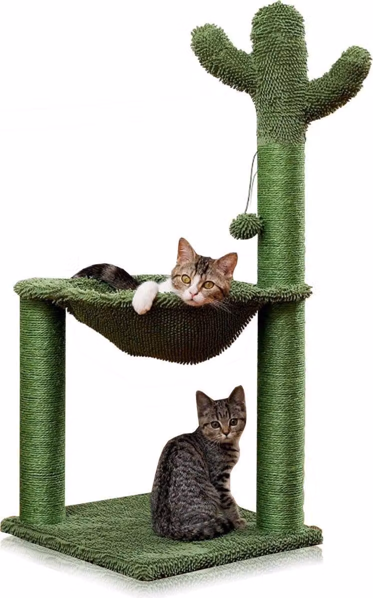 Bolt Edge tiragraffi cactus per gatti e stazione di gioco per gattini - 93 cm - Verde