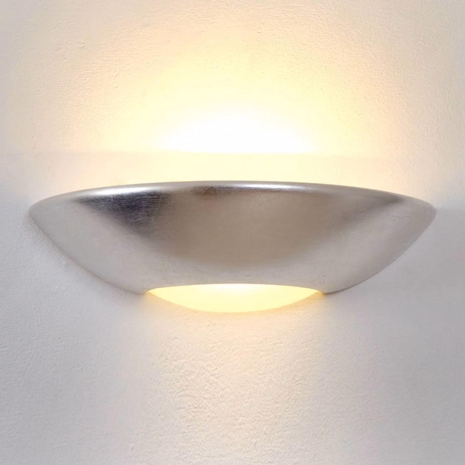 Holländer Applique da parete MATTEO, dimmerabile, Cromo / Argento, Soggiorno / Sala da pranzo, Ceramica, Moderno, Applique
