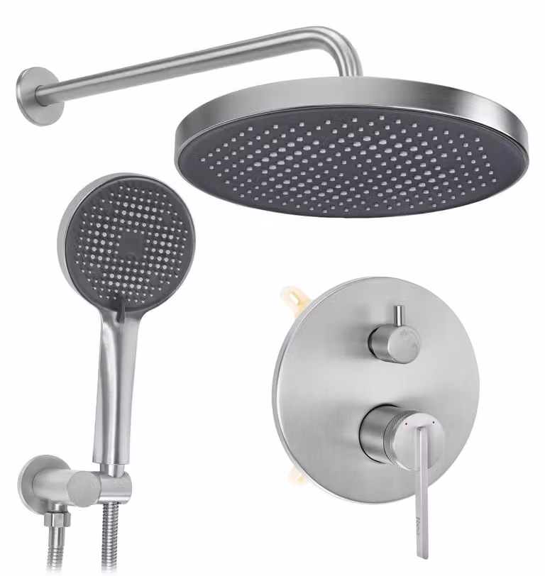 Set Doccia A Incasso REA Grace + Box Brush Nickel