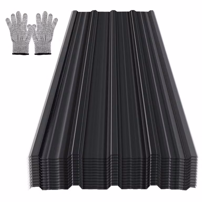 12/24/36x lamiera grecata 129x46cm 7-21㎡ per tetto capannone lamiera profilata - 36x 21㎡ antracite