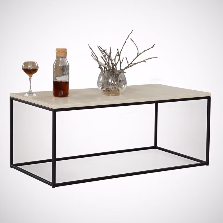 Skye Decor, Cosco - Oak, tavolino, rovere, 100% pannelli truciolari rivestiti in melamina, 95 x 55 x 43 cm