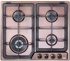 Piano cottura a gas da incasso DeLonghi Country Rof 46 Pro Bronze 60 cm