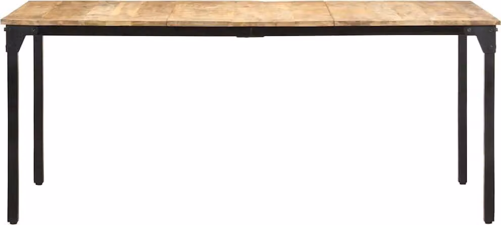vidaXL Tavolo da pranzo 180x90x76 cm Legno di mango grezzo