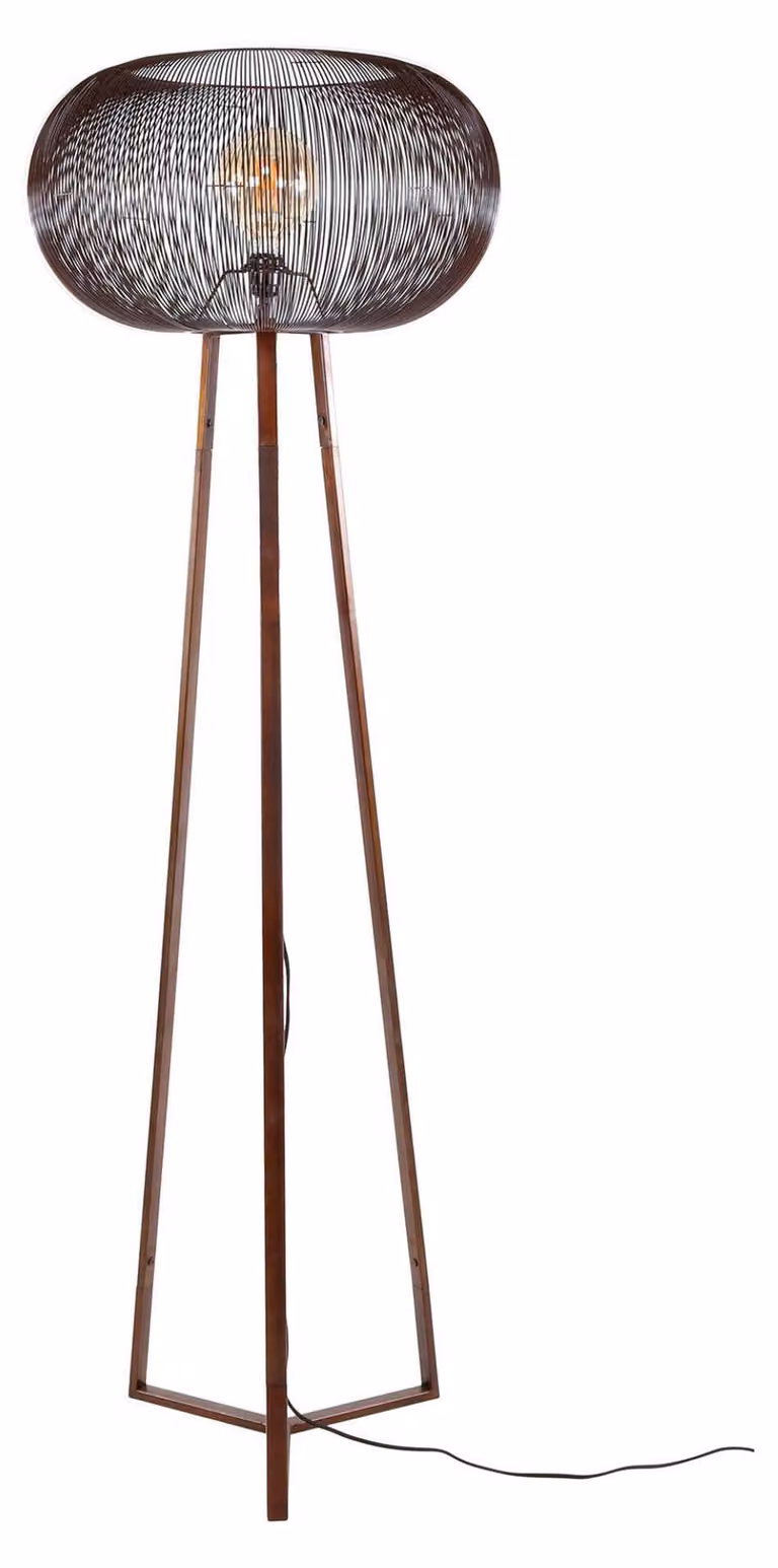 Lampada da terra FURNLUX rame Twist rame e oro 55 cm / Colore principale: marrone / Dimensioni: 55 x 170 x 55 cm