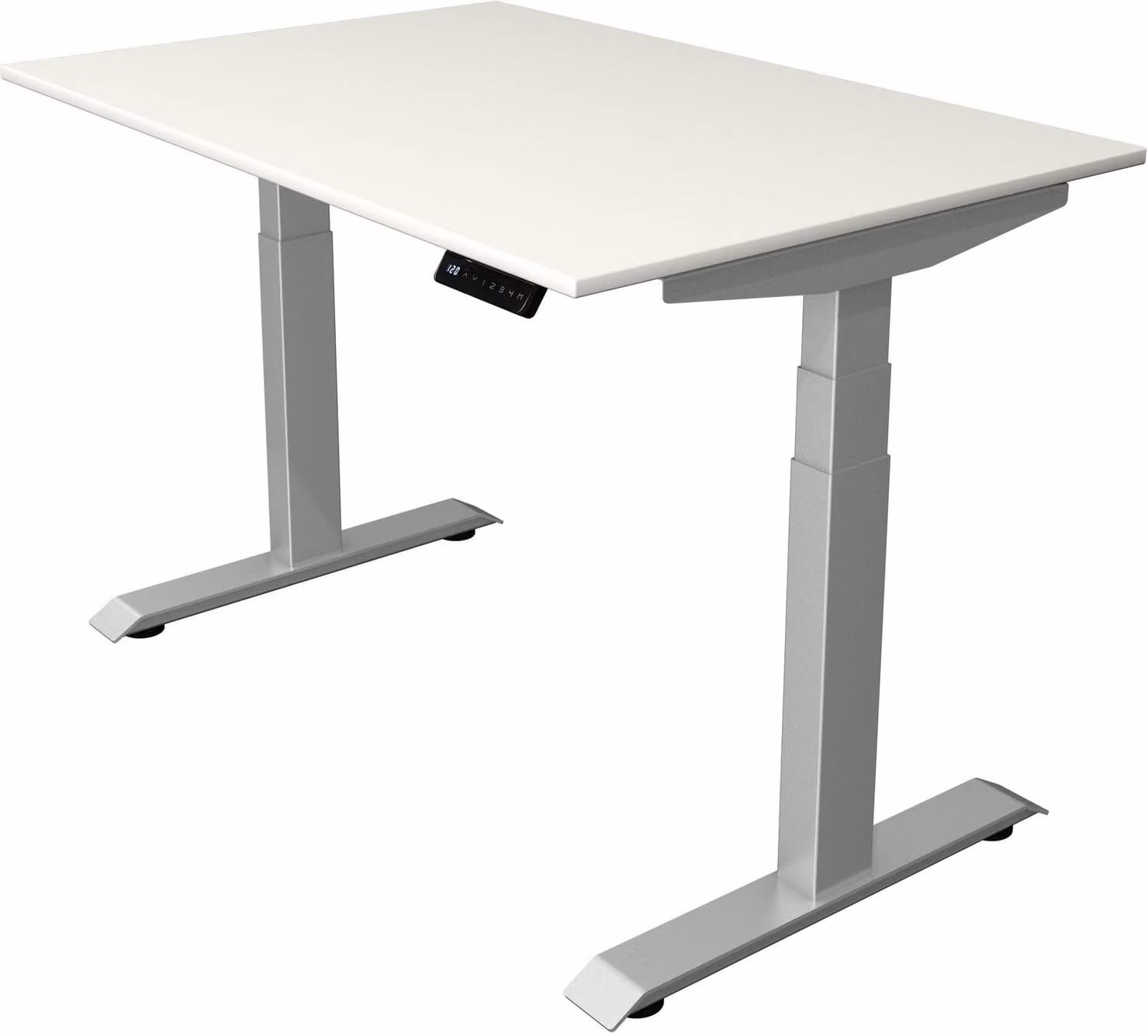 Tavolo alto/basso Move 4 nuovo regolabile elettricamente in altezza LxP-H 120x80-129 cm bianco