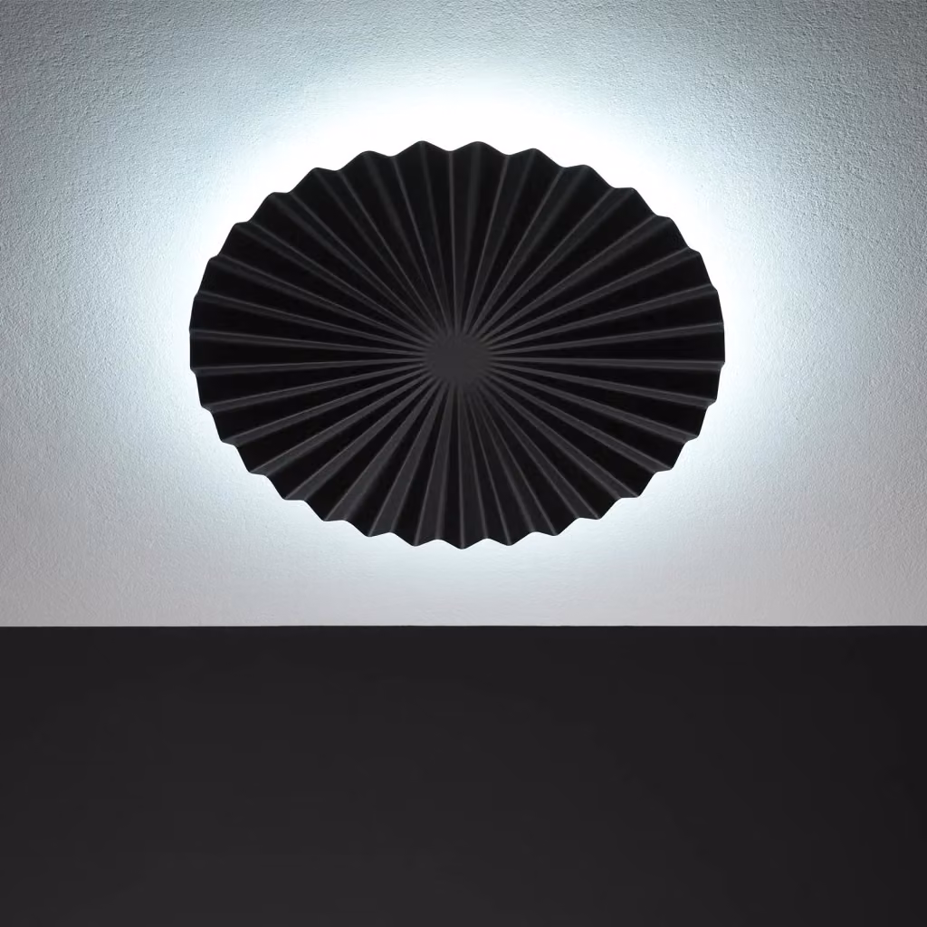 Plafoniera LED LUCERNA nera per esterno in metallo con design moderno e forma rotonda – 2