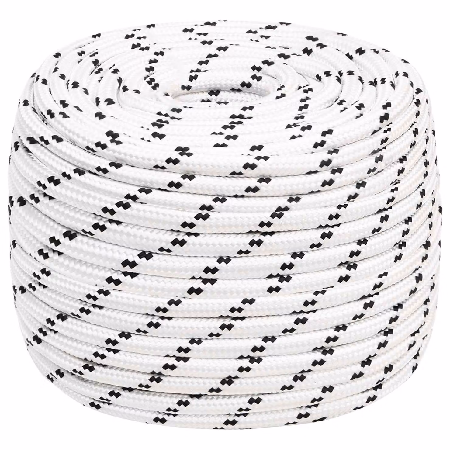 Corda multiuso vidaXL in poliestere bianco, diametro 14 mm
