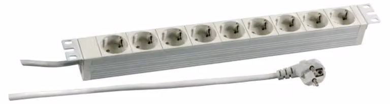 EFB 691685K EFB 19" 1HE Steckdosenleiste 9 x CEE 7/3,RAL7035