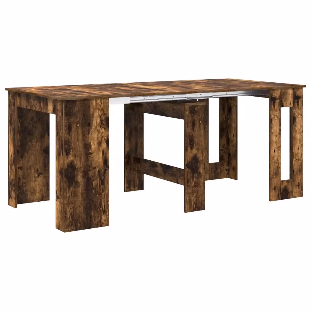 Tavolo da pranzo rettangolare moderno vidaXL in MDF laminato marrone L: 120 cm, P: 85 cm, H: 75 cm – 2