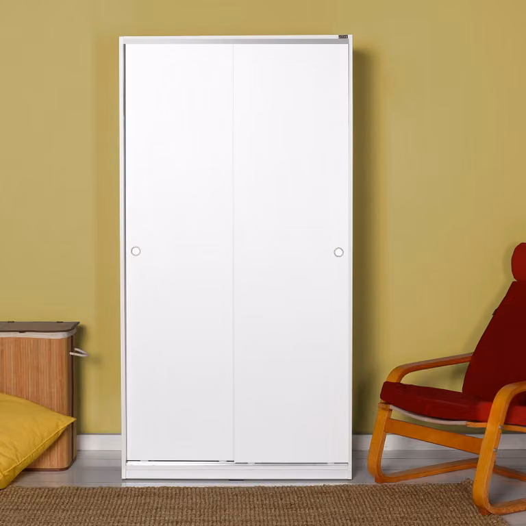 Skye Decor, Swd-402-Bb-2, armadio, bianco, pannelli truciolari rivestiti al 100% in melamina, 94 x 52 x 182 cm