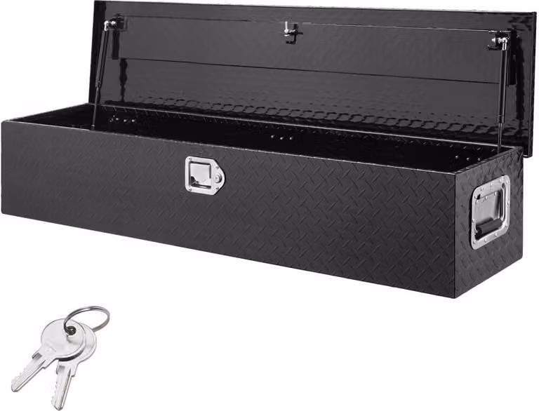 1219 x 381 x 381 mm - Cassetta degli attrezzi per il pianale del camion, chiudibile a chiave - 177 L Cassetta degli attrezzi per camion - Cassetta porta attrezzi - capacità di carico 50 kg - Organizzatore per cassette degli attrezzi - per camper, auto, ec