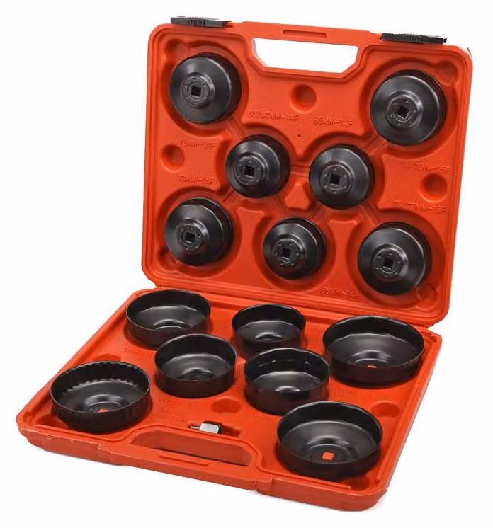 Kit di smontaggio filtro olio HBM – Set coperchio filtro olio, 15 pezzi