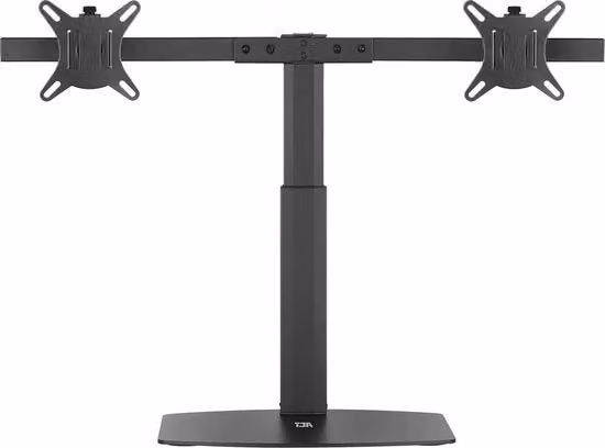 Braccio Monitor Girevole fino a 27 pollici - VESA 75/100mm - Pieghevole 40 gradi - Girevole 90 gradi - Rotativo 360 gradi - Massimo 6kg - Nero