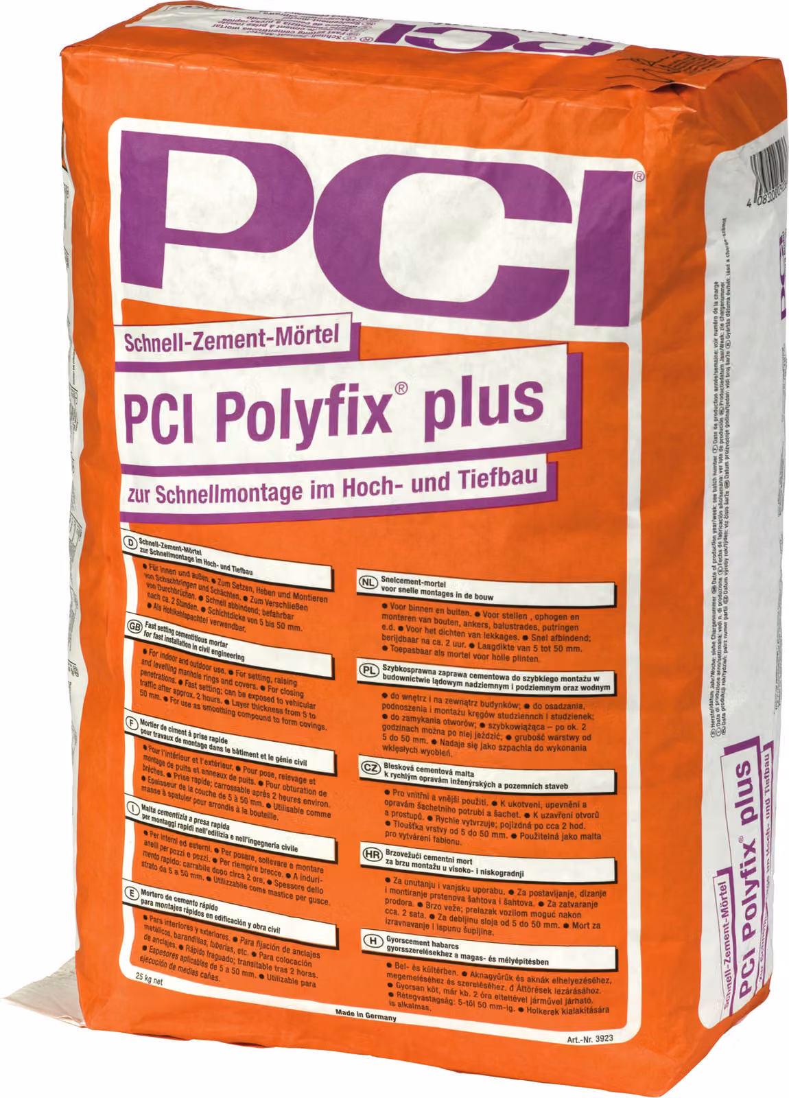 PCI Polyfix PLUS malta cementizia grigia a presa rapida 25 kg