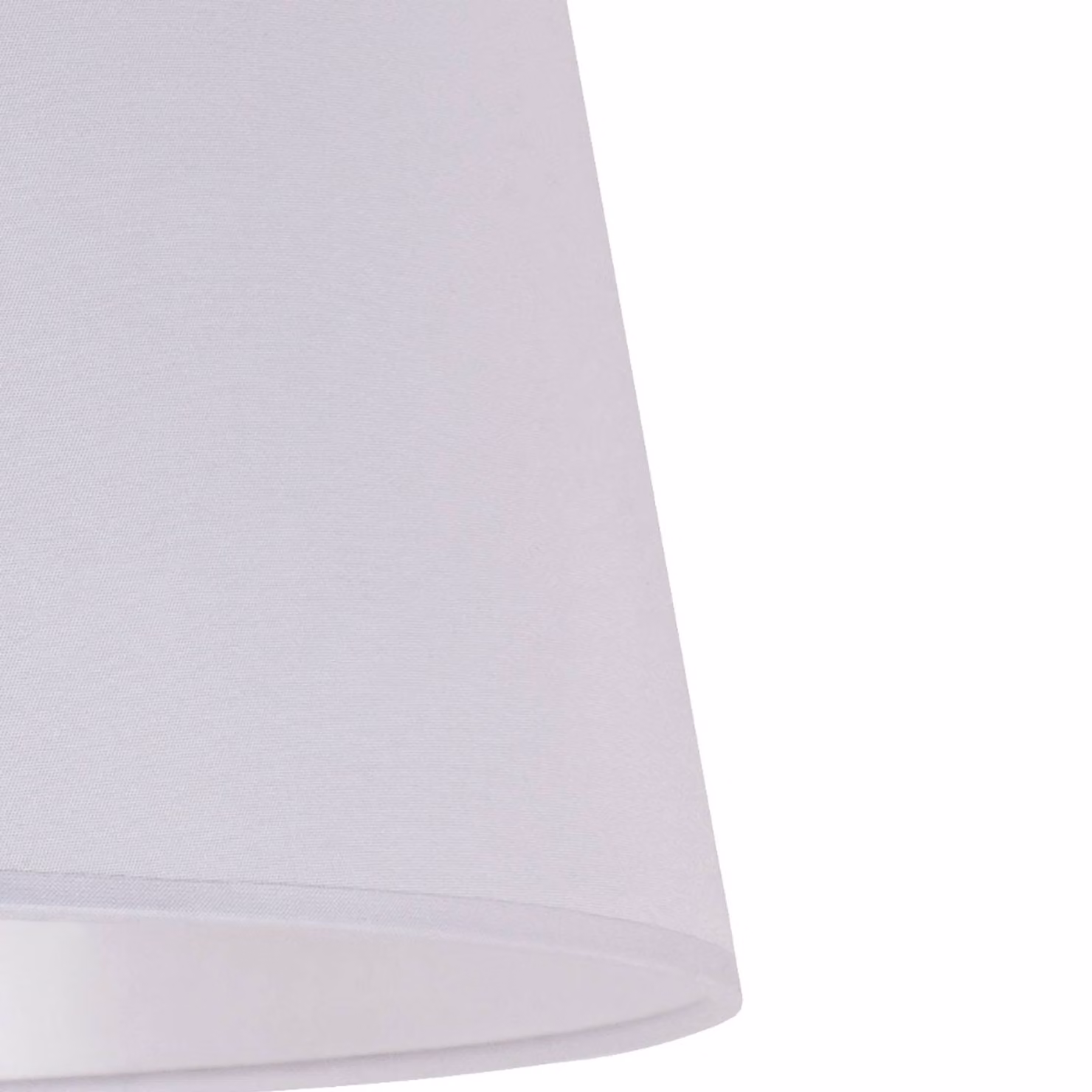 Paralume Classic L per piantana, bianco Duolla, Bianco / Opale, Tessuto / Stoffa / Seta