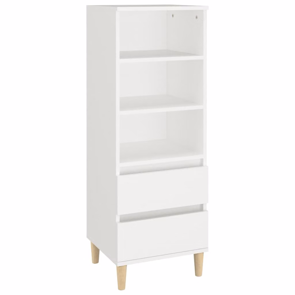 Credenza Bianco 40x36x110 cm in Legno Multistrato
