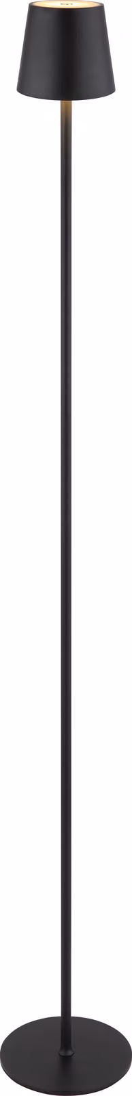 Globo Lighting lampada da terra in metallo nero opaco, LED