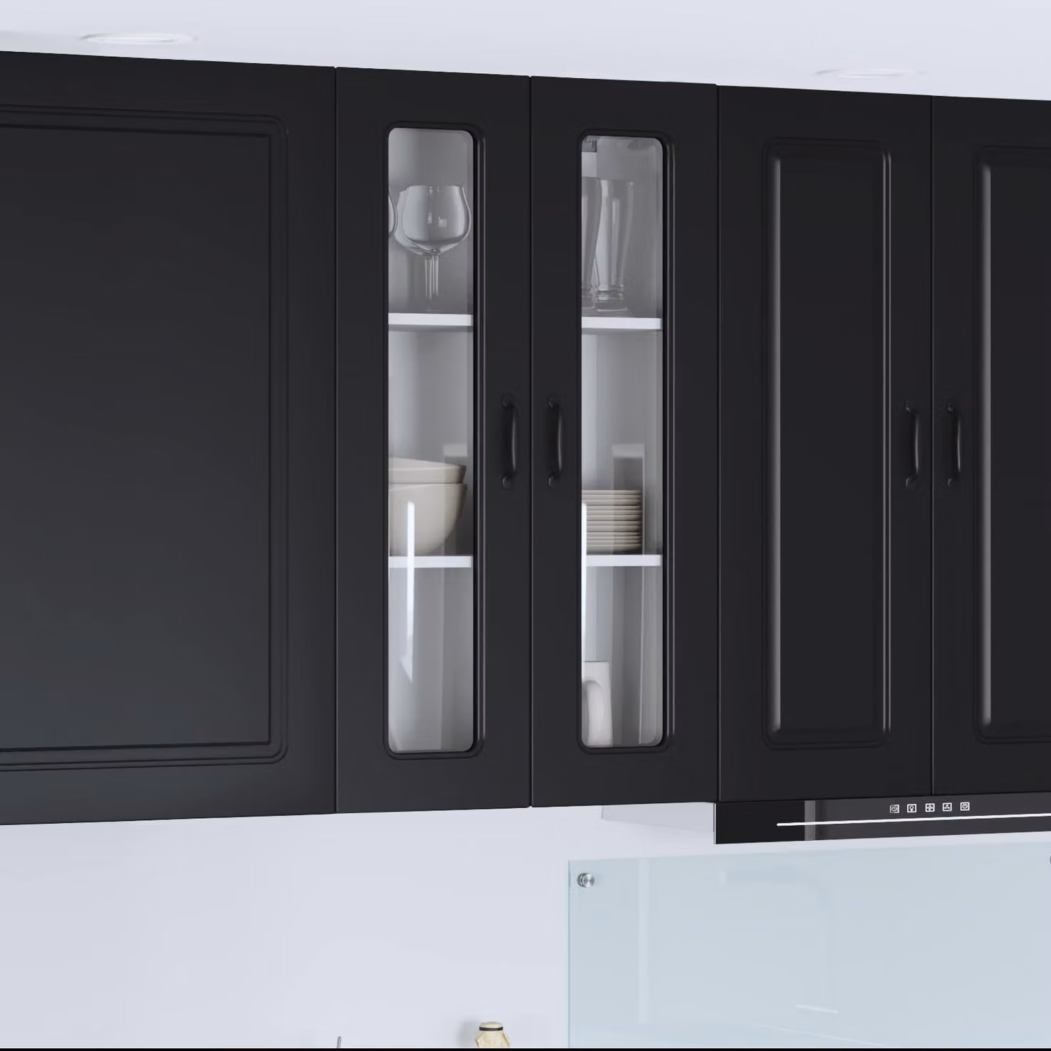 Pannello per lavastoviglie vidaXL Kalmar Nero L: 60 cm, P: 31 cm, H: 100 cm