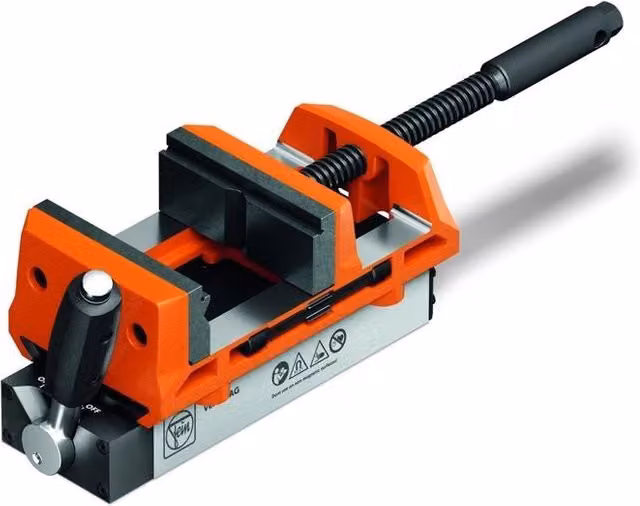 Morsa Magnetica FEIN VersaMAG Rosso con Larghezza Ganascie 100 mm e Campo di Serraggio 108 mm