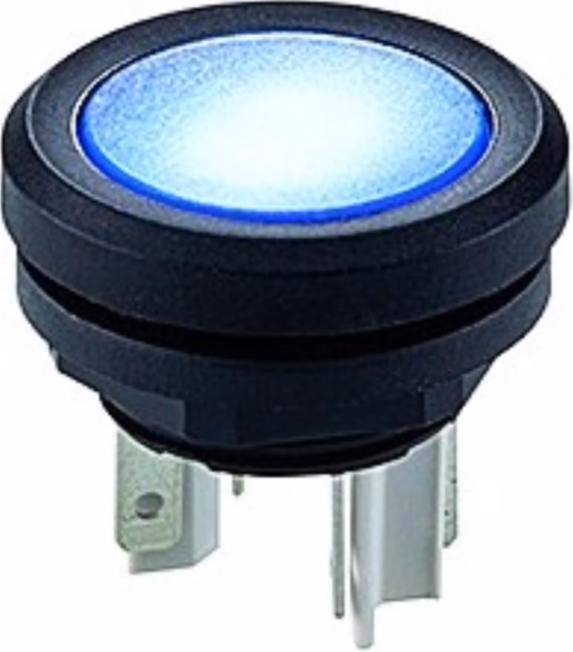 Georg Schlegel Pulsante luminoso, 1S illuminabile, rotondo, mYnitron connettore piatto 2,8 mm x 0,5 mm - 1 pezzo