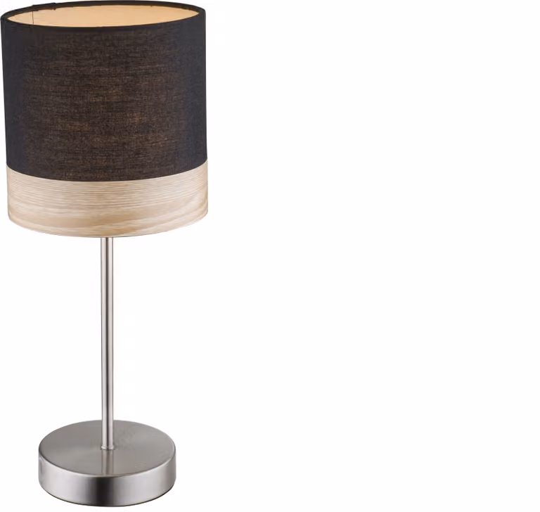 Lampada da tavolo Globo Chipsy, finitura nichel opaco, 1 attacco E14; modello 15222T