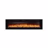 Adam Orlando 72" camino elettrico da parete e incasso, spina EU, effetto fiamma LED, riscaldamento 1–2 kW, 183×50×12 cm, design moderno nero