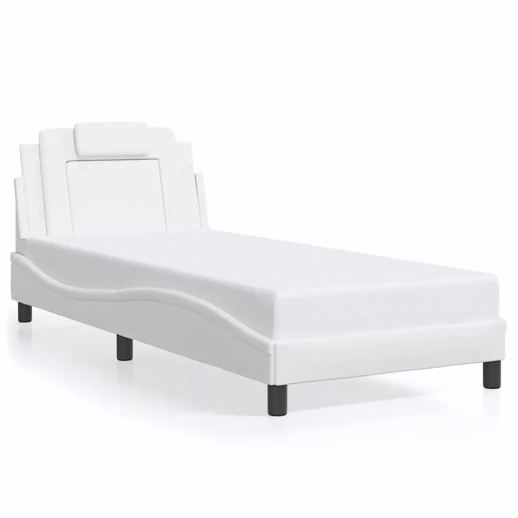 Giroletto Viana vidaXL in similpelle bianco per adulti, L/P/H: 90 x 200 cm – 2