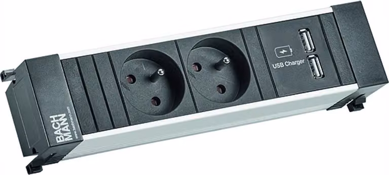 BACHMANN POWER FRAME 2xUTE 1xUSB Carica Strom 2,0m AEH