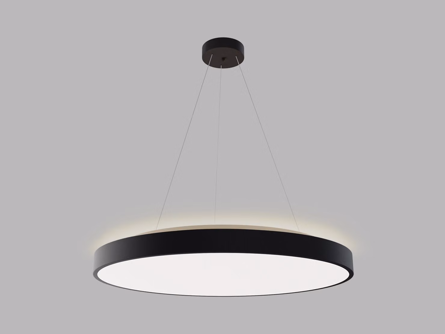 LED2 3275753DT Lampada a sospensione RINGO II 80 P/N-Z, B TRIAC DIM 80+12W 3000K/4000K nero
