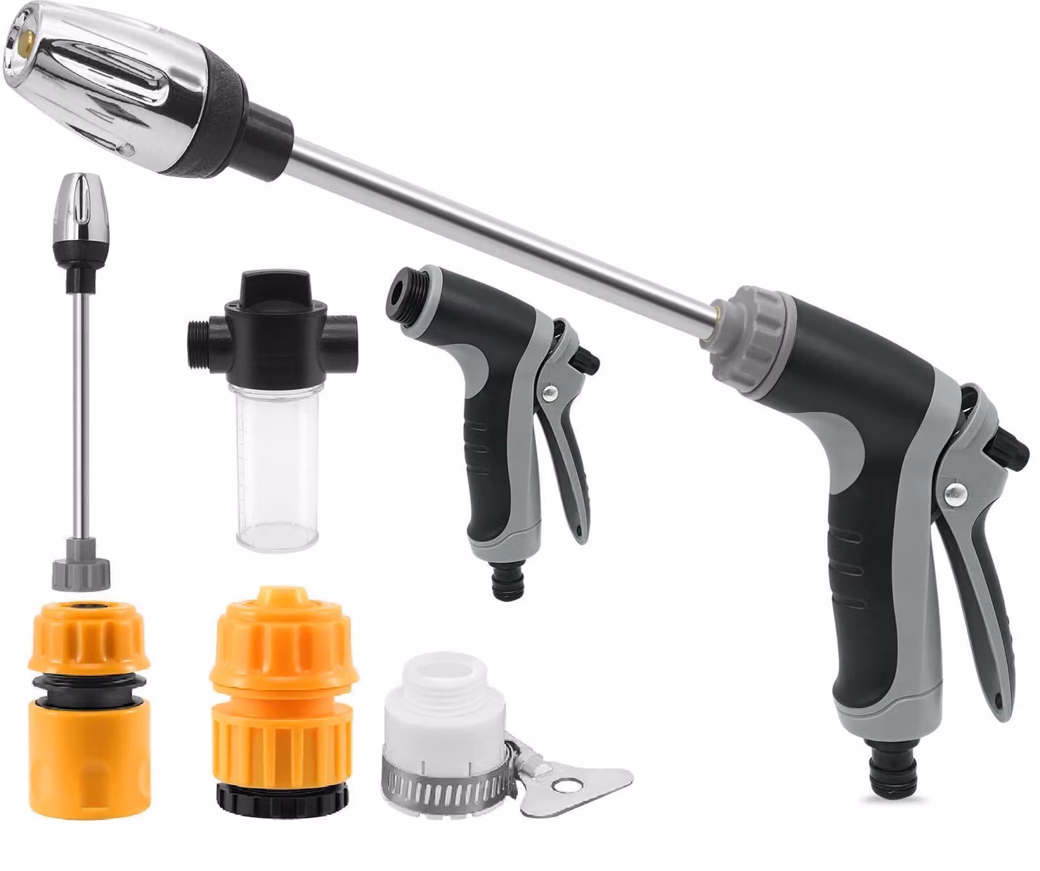 Pistola ad alta pressione, pulitore ad alta pressione con flusso d'acqua regolabile
