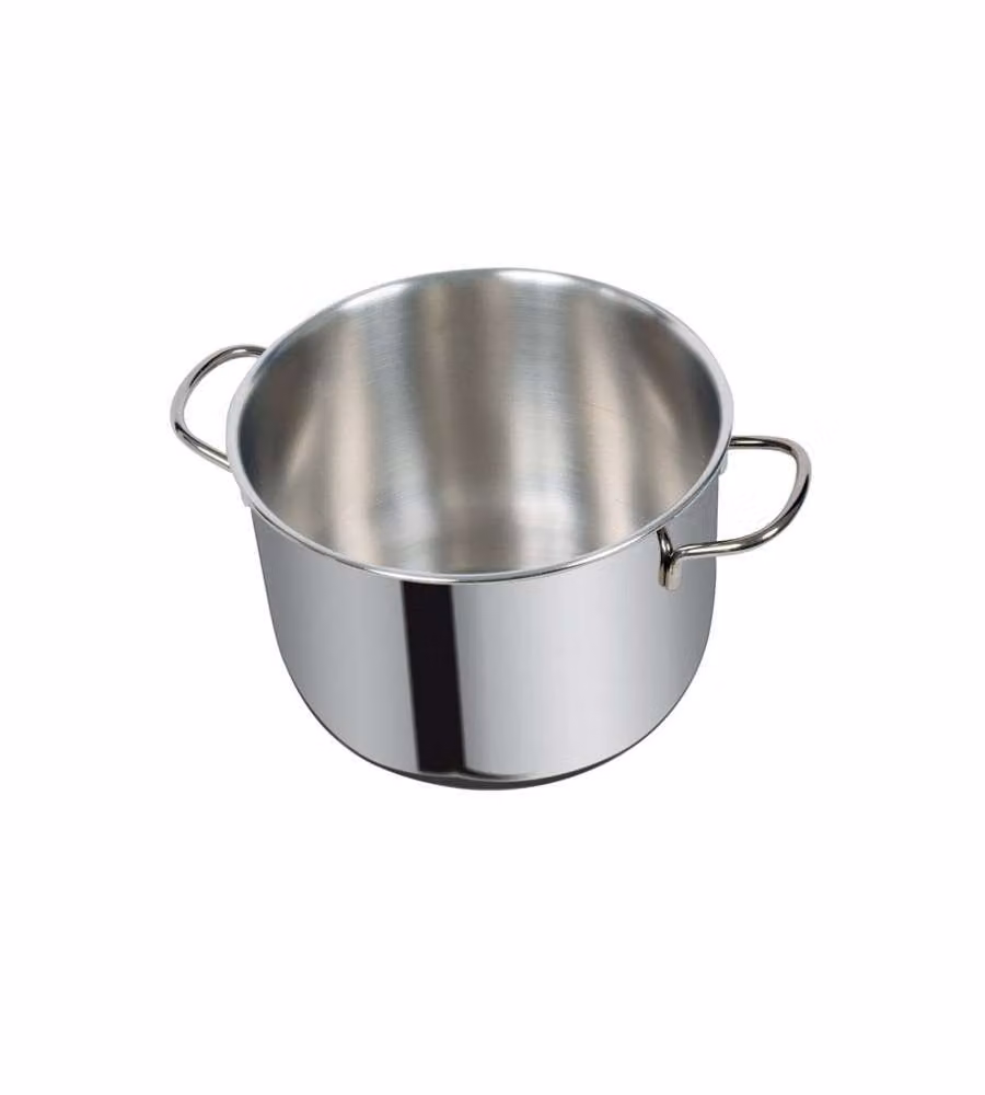 Pentola in acciaio inox Dune Metalsomma colore argento con 2 manici diametro 28 cm – 2