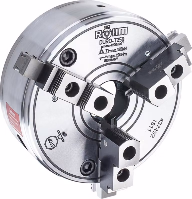 Mandrino a barre coniche DURO T, misura 200 mm, KK 6, RÖHM | 4019208227894