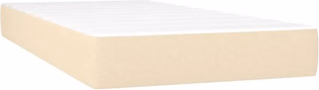 Materasso Ibrido a Molle Insacchettate con Rivestimento in Tessuto Beige e Bianco L: 80 cm, P: 200 cm, H: 20 cm