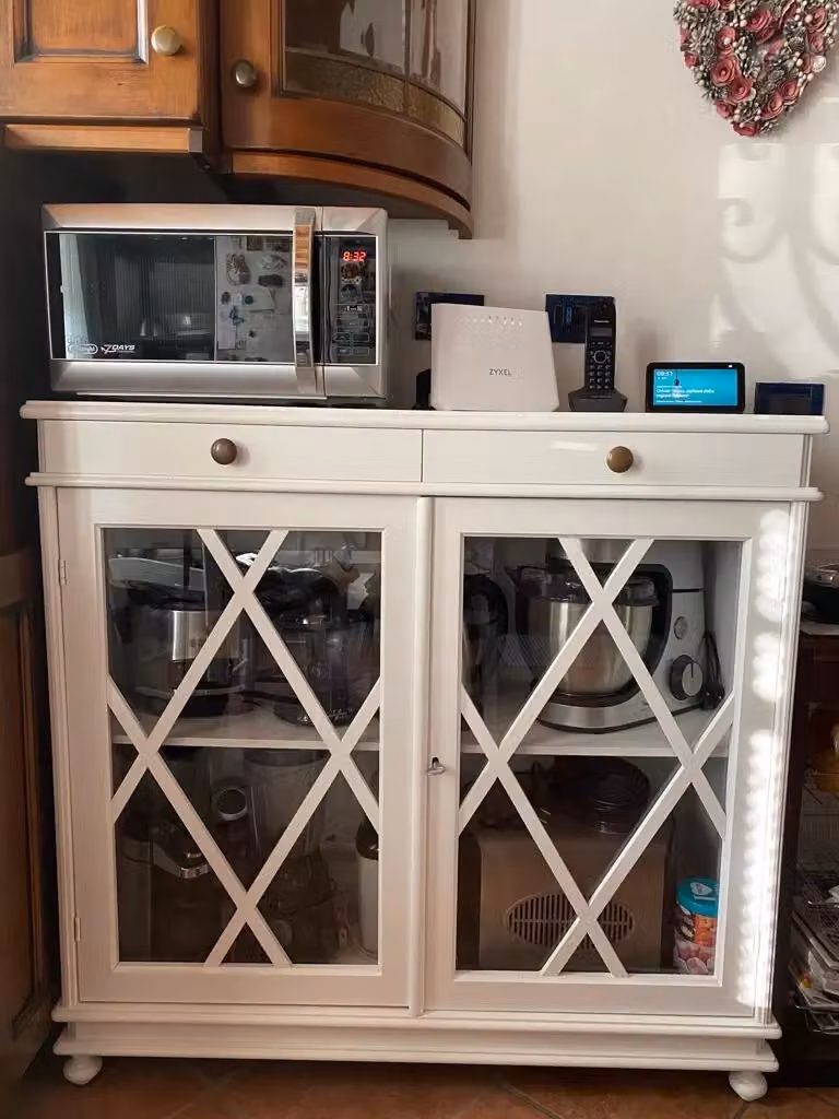 Madia libreria Inglesina Mobili 2G in legno bianco opaco L: 110 cm, P: 40 cm, H: 100 cm – 3