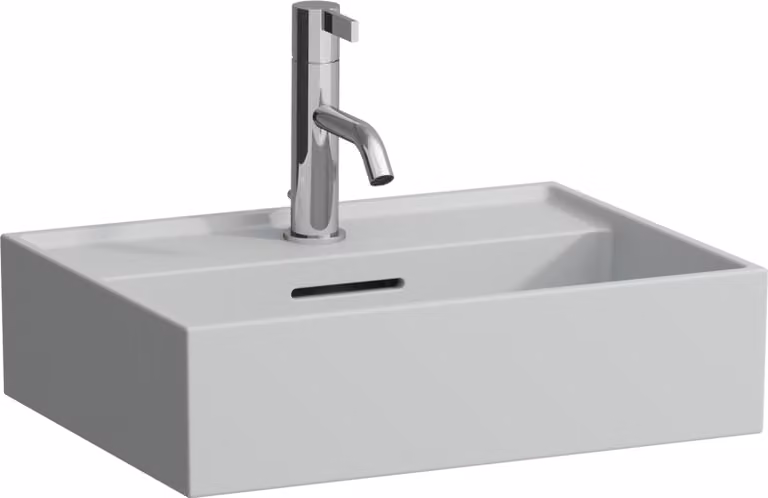 LAUFEN Kartell lavabo à poser, 3 trous pour robinet, avec trop-plein, 450x340mm, H8183307591081, H8183307591081