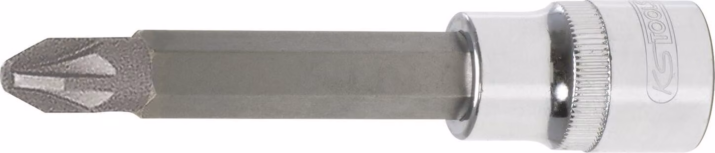 KS TOOLS 1/2" CHROMEplus bit socket lungo PZ4 - 918.1758