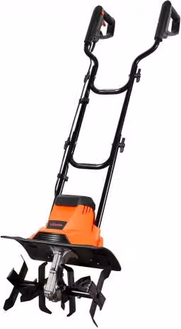 VEVOR Motozappa Elettrica Arancione con Motore 1200 W e Denti in Acciaio, Larghezza di Lavoro: 36 cm, Profondità: 22 cm