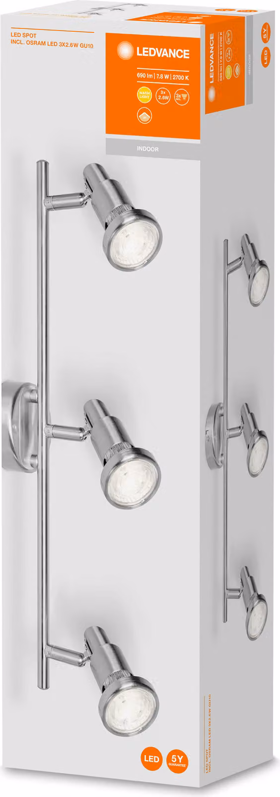 LEDVANCE SPOT Illuminazione superficiale spot GU10 LED 7,8 W F