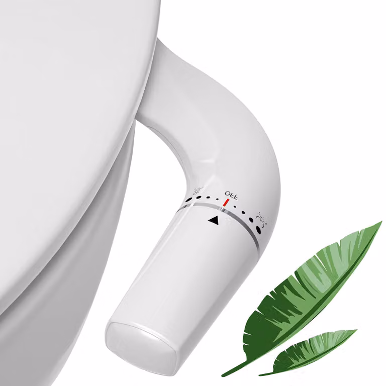 Insert per bidet ultrasottile da installare nel water, con due getti