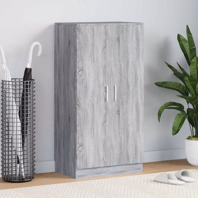 Scarpiera Grigio Sonoma 55x35x108 cm in Legno Multistrato 342669
