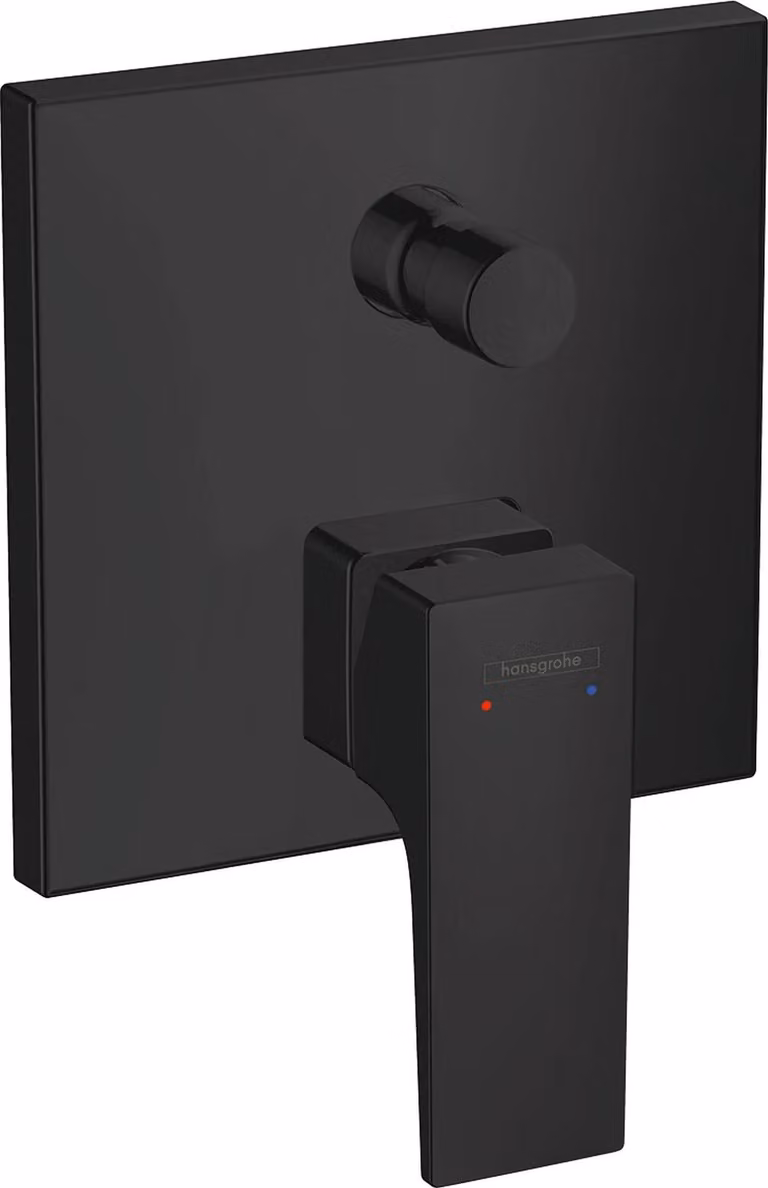hansgrohe Metropol Miscelatore monocomando per vasca. Maniglia UP nera opaca, 1 pz.
