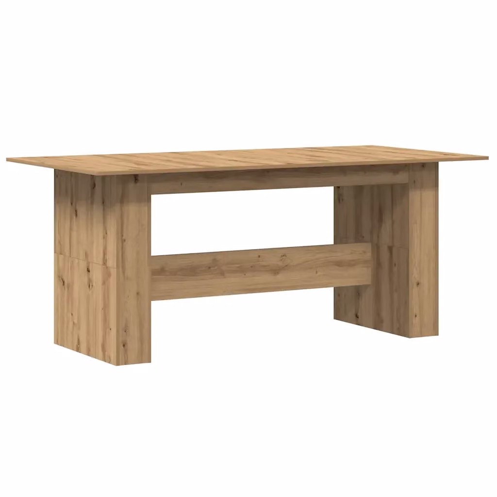vidaXL Tavolo da Pranzo Moderno in Rovere e Truciolato, L/P/H: 180 x 90 x 76 cm, Marrone – 2