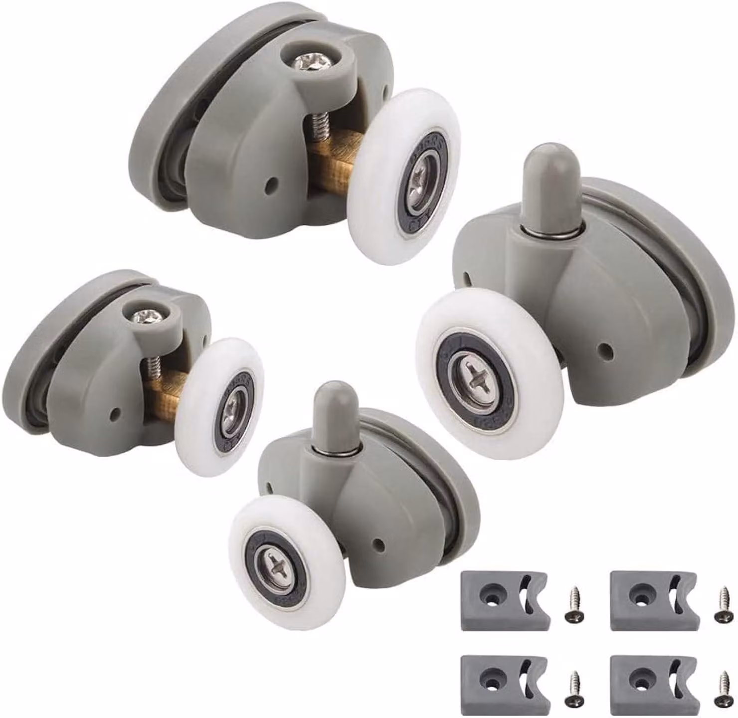 Solidchoice - Set di 4 rotelle per porte doccia in vetro