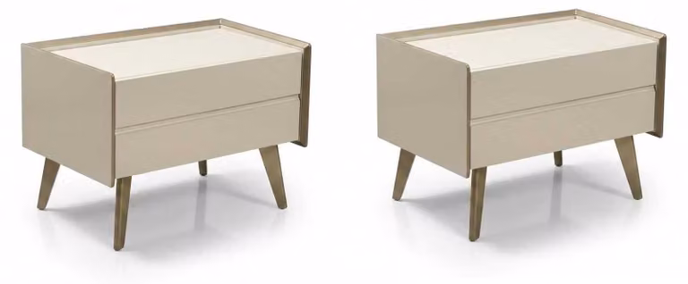 Tavolino da notte beige, moderno, Comodino, tavolino laterale