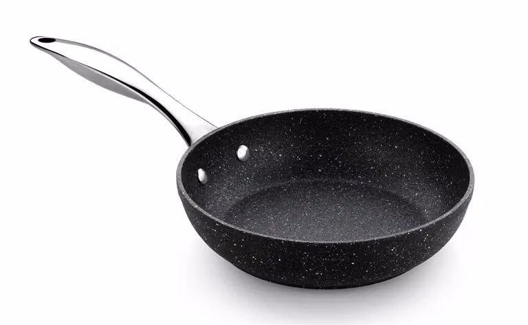 Padella svasata alta Mineral in alluminio antiaderente per induzione con manico, diam. 28cm